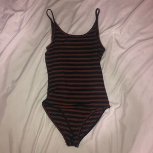 Multicolored Stripe Bodysuit